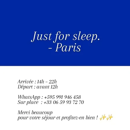 Just For Sleep - Paris 93 شقة Le Pré-Saint-Gervais